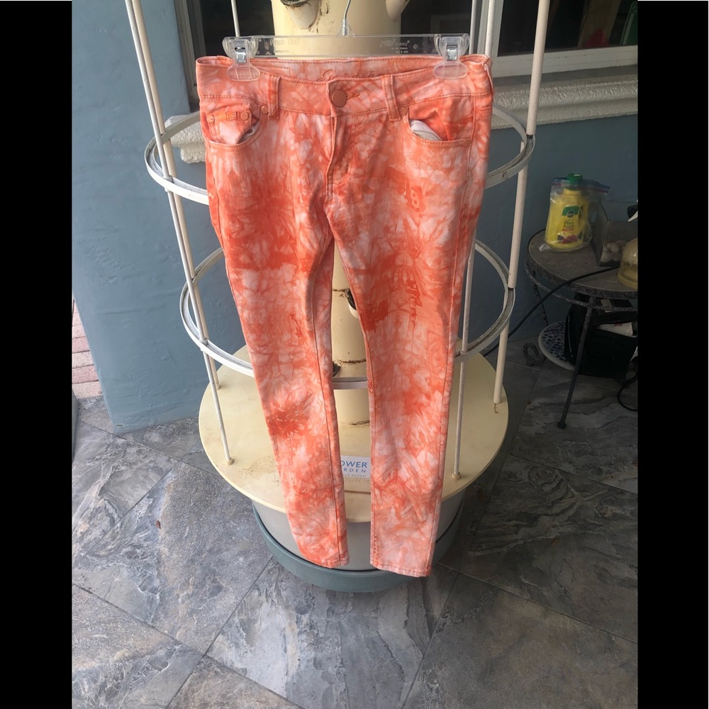 Geso Premium Orange Denim Jeans.  Size 3. Like New